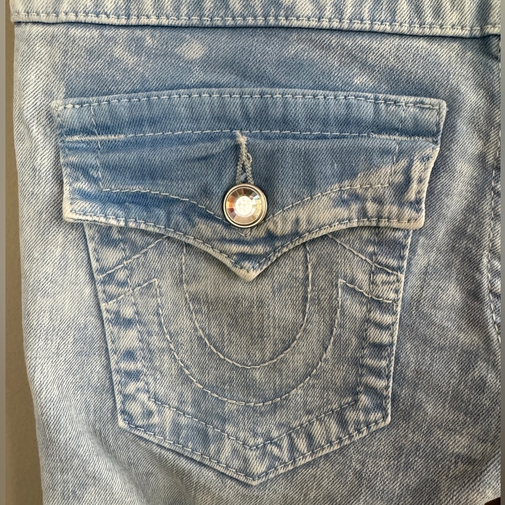 True Religion jeans with rhinestone accent
